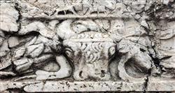 Yozgat Sarıkaya Roma Hamamı Üzerindeki Sütunların Alınlığındaki Frizlerde Bulunan Boğa Başı